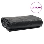 vidaXL Bâche noir 1 5x2 5 m 650 g/m²