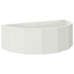 vidaXL Jardinière Blanc 120 x 60 x 35 cm Acier