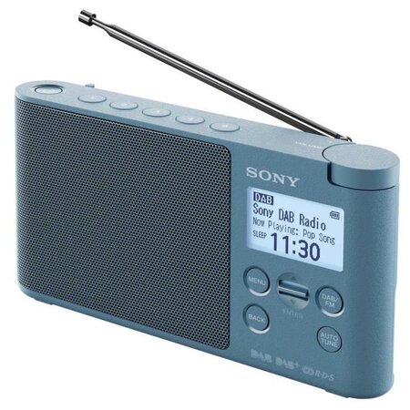 Sony xdr-s41d portable numérique bleu