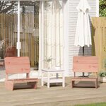 vidaXL Chaises de jardin lot de 2 60x64x70 5 cm bois massif de douglas