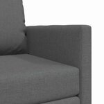 vidaXL Canapé-lit avec coussin Gris foncé 74 x 77 x 81 cm tissu