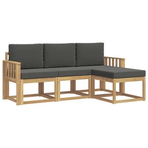 vidaXL Ensemble de canapés d'extérieur 4 pc