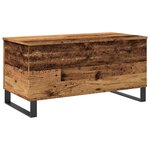 vidaXL Table basse vieux bois 90x44 5x45 cm bois d'ingénierie