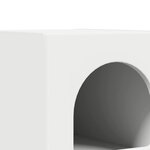 vidaXL Table de chevet Blanc 29 5 x 35 x 50 cm Bois d'ingénierie