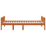 vidaXL Lit pour enfants sans matelas cire marron 75x190 cm pin massif