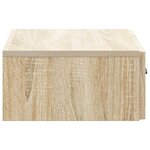 vidaXL Table d'appoint murale 59 x 34 5 x 17 cm Bois d'ingénierie