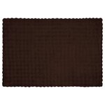 vidaXL Couverture en Fourrure de Lapin Synthétique 4 Pièces Camel