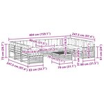 vidaXL Ensemble de canapés d'extérieur 10 pc Blanc et anthracite