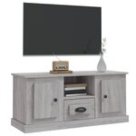 vidaXL Meuble TV sonoma gris 100x35 5x45 cm bois d'ingénierie