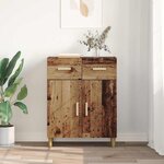 vidaXL Buffet Bois ancien 34 x 69 5 x 89 cm Bois d'ingénierie