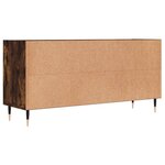 vidaXL Meuble TV chêne fumé 103 5x30x50 cm bois d'ingénierie