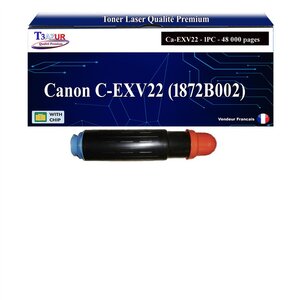 T3AZUR -Toner compatible avec Canon C-EXV22 (1872B002) pour Canon IR-C2380i C2550 C2880 C3080 C3380 C3480 C3580 - Noir