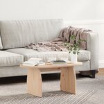 vidaXL Table basse Naturel 80 x 40 x 35 cm Bois de pin massif