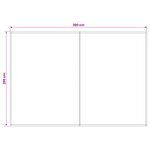 vidaXL Toile de rechange pour auvent Jaune et blanc 400 × 300 cm