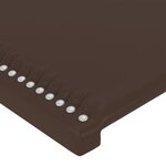 vidaXL Têtes de lit 2 Pièces Marron 90x5x78/88 cm Similicuir