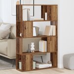 vidaXL bibliothèque vieux bois bois d'ingénierie 80 x 24 x 124 cm