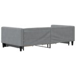 vidaXL Lit de jour avec gigogne et tiroirs sans matelas 100x200 cm