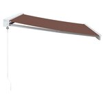 vidaXL Auvent manuel rétractable marron 300x250 cm
