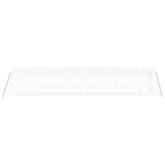 vidaXL Serre avec cadre en acier blanc 30 m² 10x3x2 m