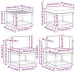 vidaXL Ensemble de canapés d'extérieur 9 pc Naturel et Beige