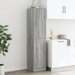 vidaXL Armoire apothicaire sonoma gris 40x41x174 5cm bois d'ingénierie