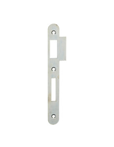 THIRARD - Gâche pour serrure à encastrée zinguée à bouts ronds avec traine 12mm hauteur 170mm - THIRARD