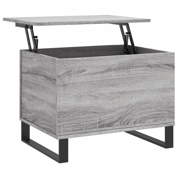 vidaXL Table basse Sonoma gris 60x44 5x45 cm Bois d'ingénierie