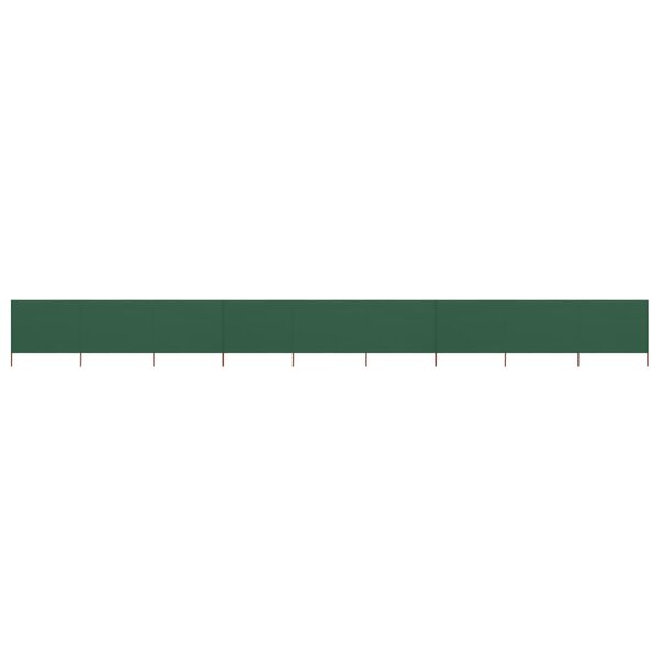 vidaXL Paravent 9 panneaux Tissu 1200 x 120 cm Vert