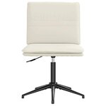 vidaXL Chaises à manger lot de 4 Crème Velours