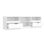 vidaXL Meuble TV Blanc 150x33 5x45 cm Bois d'ingénierie