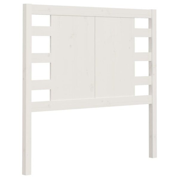 vidaXL Tête de lit Blanc 81x4x100 cm Bois massif de pin