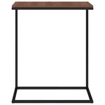 vidaXL Table d'appoint Noir 55x35x66 cm Bois d'ingénierie