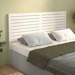 vidaXL Tête de lit Blanc 166x4x100 cm Bois massif de pin
