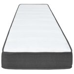 vidaXL Sommier à lattes de lit Gris foncé Tissu 80x200 cm