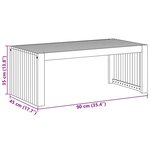vidaXL Table Basse de Jardin 90x45x35 cm Bois Massif Acacia