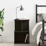 vidaXL Cabinet de chevet Chêne noir 35 x 35 x 55 cm Bois d'ingénierie