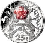 Pièce de monnaie en Argent 25 Euro g 62.2 (2 oz) Millésime 2023 Gustave Eiffel GUSTAVE EIFFEL