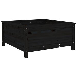 vidaXL Jardinière noir 82 5x82 5x39 cm bois massif de pin