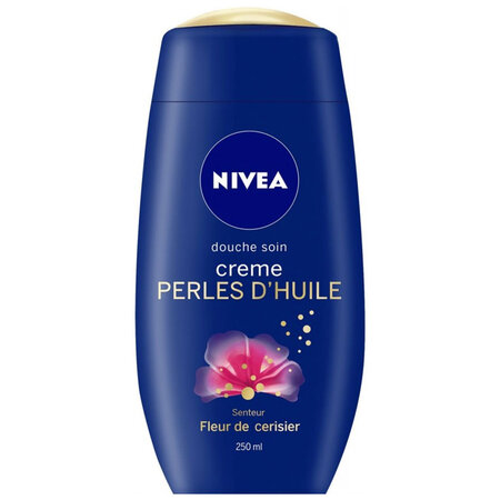 Nivea Douche Soin Crème Perles d’Huile Senteur Fleur de Cerisier 250ml (lot de 6)