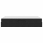 vidaXL Lit avec rangement et matelas Noir 120 x 200 cm Velours