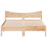 vidaXL Cadre de lit sans matelas 160x200 cm bois massif de pin