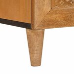 vidaXL Buffet Marron clair 60 x 33 x 75 cm bois de manguier massif