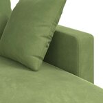 vidaXL Canapé Vert clair 198 x 134 x 80 cm Velours