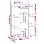 vidaXL Bibliothèque Chêne Sonoma 86x25 5x140 cm Bois d’ingénierie