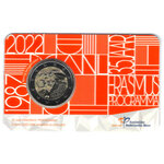 2 euros commémorative Pays-Bas 2022 - Erasmus en coincard BU.
