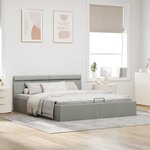 vidaXL Cadre de lit à rangement hydraulique sans matelas 160x200 cm