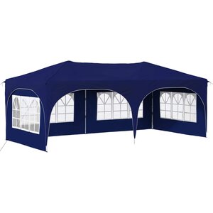 vidaXL Tente de fête pop-up 575 x 288 x 245 cm Bleu Tissu Oxford