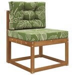 vidaXL Coussin de canapé d'extérieur 2 Pièces Modèle feuille Polyester