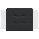 vidaXL Coussin de tête de lit Zadar noir et blanc 90 cm similicuir