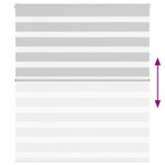 vidaXL Store zèbre gris clair largeur du tissu 115 9 cm polyester